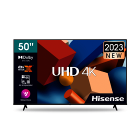 Hisense 50 Inch A6K Series UHD 4K TV - Enhance your entertainment experience with this stunning 50-inch UHD 4K TV from Hisense. Immerse yourself in lifelike visuals and vibrant colors with its advanced technology. Perfect for enjoying your favorite movies, shows, and gaming sessions.