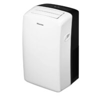 Image of the sleek and efficient Hisense Portable 1.5HP air conditioner, perfect for cooling small to medium-sized rooms with advanced features and easy portability.
