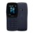 SEO-friendly alt text for the image: A sleek blue Nokia 110 mobile phone with a compact design.