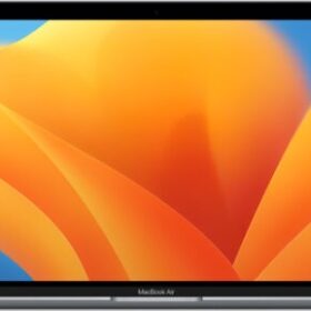 Alt Text: "13-inch MacBook Air M1 8-core 256GB - Space Grey, a sleek and powerful laptop for professional use." Usually, alt text should describe the image accurately and concisely while incorporating relevant keywords for search engine optimization (SEO) purposes.