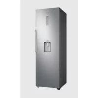 SEO-friendly alt text for image: '390L upright Ref, silver color with Digital inverter technology 2' - showcasing a silver upright refrigerator with a capacity of 390 liters and featuring advanced Digital inverter technology 2.