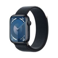 Apple Watch Series 9 GPS 41mm Midnight Aluminium Case with Midnight Sport Loop - a sleek and stylish smartwatch designed for fitness enthusiasts with comprehensive GPS functionalities and a comfortable midnight sport loop.