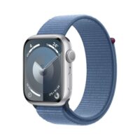 Apple Watch Series 9 GPS Silver Aluminum with Winter Blue Sport Loop - Product Image