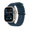 Apple Watch Ultra 2 LTE 49mm Titanium Blue Ocean Band - Front View - Enabling Wireless Connectivity - SEO-Optimized PDP Image