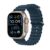 Apple Watch Ultra 2 LTE 49mm Titanium Blue Ocean Band - Front View - Enabling Wireless Connectivity - SEO-Optimized PDP Image