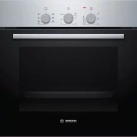High-performance Bosch HBF011BR1M Serie 2 60 cm Built-in Electric Oven, 66 Litres capacity, showcased in sleek Stainless Steel finish