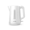 High-definition image of a white Philips Kettle with a capacity of 1.7 liters and a power output of 2200 watts - Model HD9318 01
