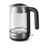 High-definition image of the Philips Viva Glass Kettle Crystal 1.7l - Hd9339 81, showcasing its sleek design and capacity for easier visualization.
