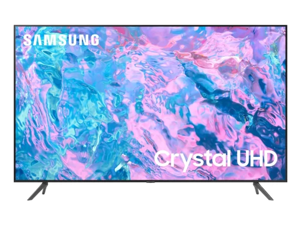 Experience an immersive viewing with the Samsung 75 CU7000 Crystal UHD 4K Smart TV (2023) - your gateway to breathtaking entertainment.