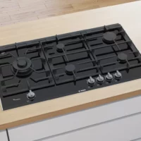 SEO-friendly alt text for the image: A stylish and modern Series 8 gas hob measuring 90 cm.
