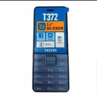 Compact and sleek Tecno T372 cell phone with striking display and user-friendly interface.