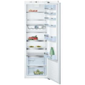 SEO friendly alt text: A high-resolution image showcasing the Bosch Serie 6 Built-in Fridge, model KIR81AD30A, with sleek design and advanced features.