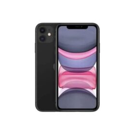 High-definition image of iPhone 11 64GB Black showcasing its sleek and modern design